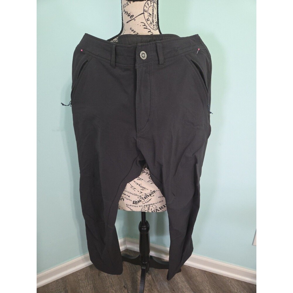 Kuhl Mens Size 34X30 Black Outdoor Hiking Spandex Water Resistant Pants